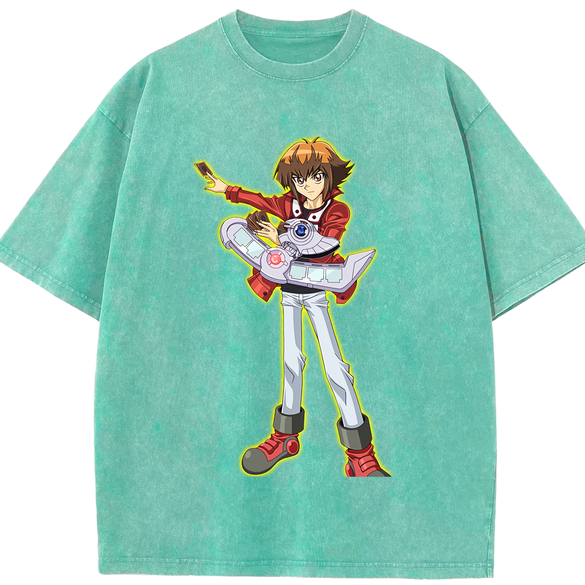 （画像用） 遊☆戯☆王 Yu-Gi-Oh! 綿100% ヴィンテージ風 半袖Tシャツ（フロントプリント）